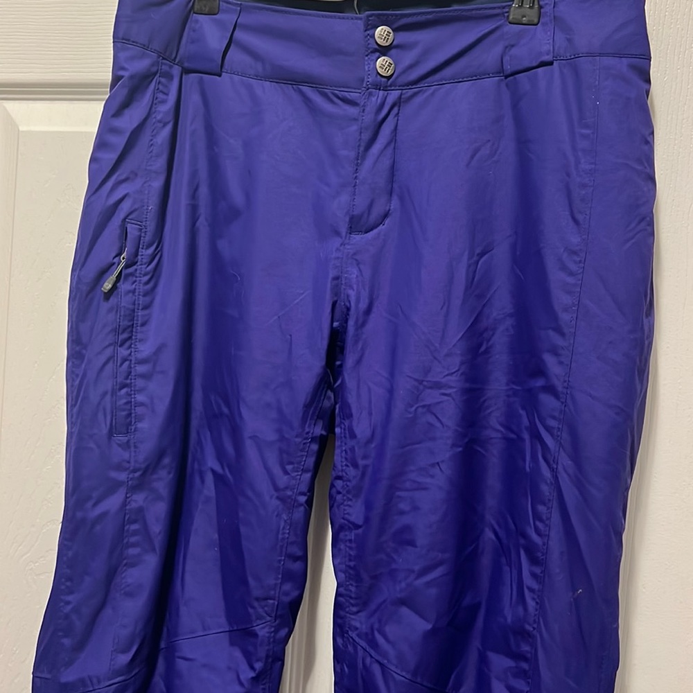 Columbia Purple Ski Snow Pants Size M Short Womens Snowboarding Winter